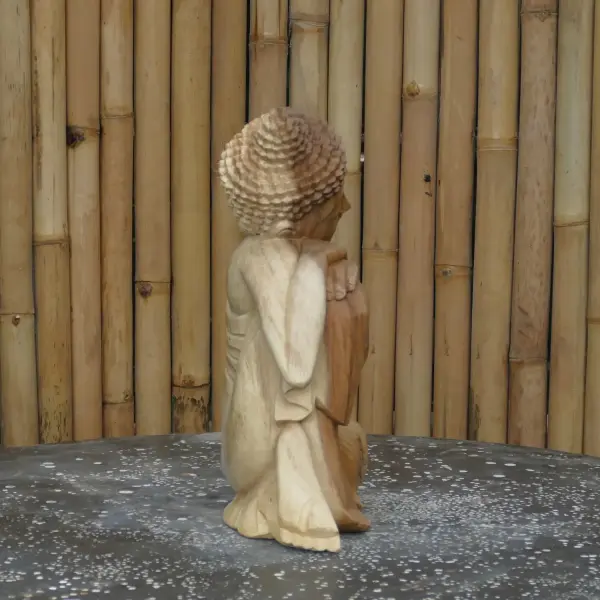 Product image 10 of the product “2 set buddha relax made from suar wood, 40cm Height ”